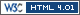 Valid HTML 4.01